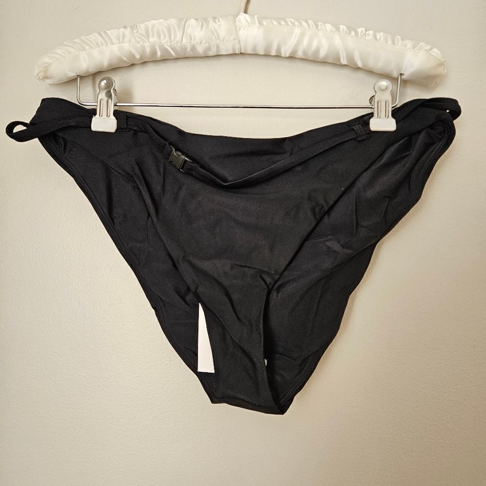 Andie Swim Bikini Bottom The Riviera Belted Black Casual Neutral Classic - Picture 15 of 15